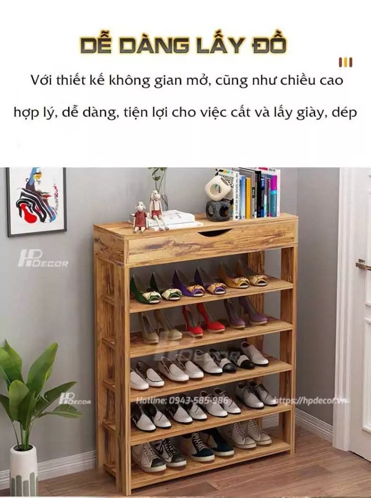 Gia De Giay Dep Bang Go 9 Hpdecor