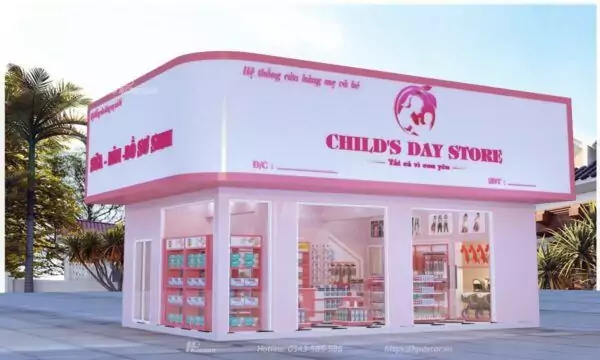 Thiet Ke Cua Hang Me Va Be Childs Day Store 01