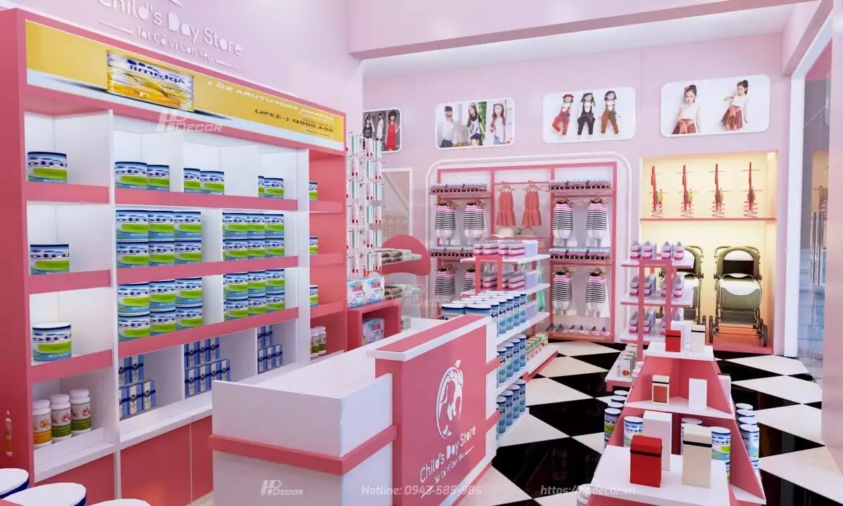 Thiet Ke Cua Hang Me Va Be Childs Day Store 03