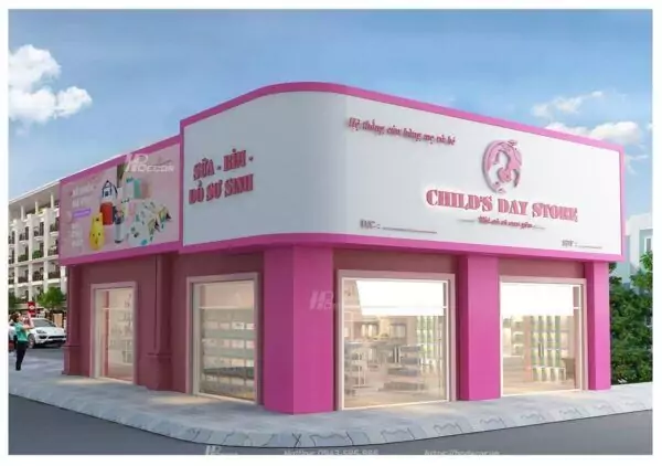 Thiet Ke Va Thi Cong Cua Hang Me Va Be Childs Day Store Ninh Binh 01