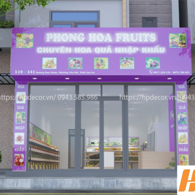 Thiết kế thi công nội thất cửa hàng hoa quả sạch Thiet Ke Cua Hang Hoa Qua Sach 3