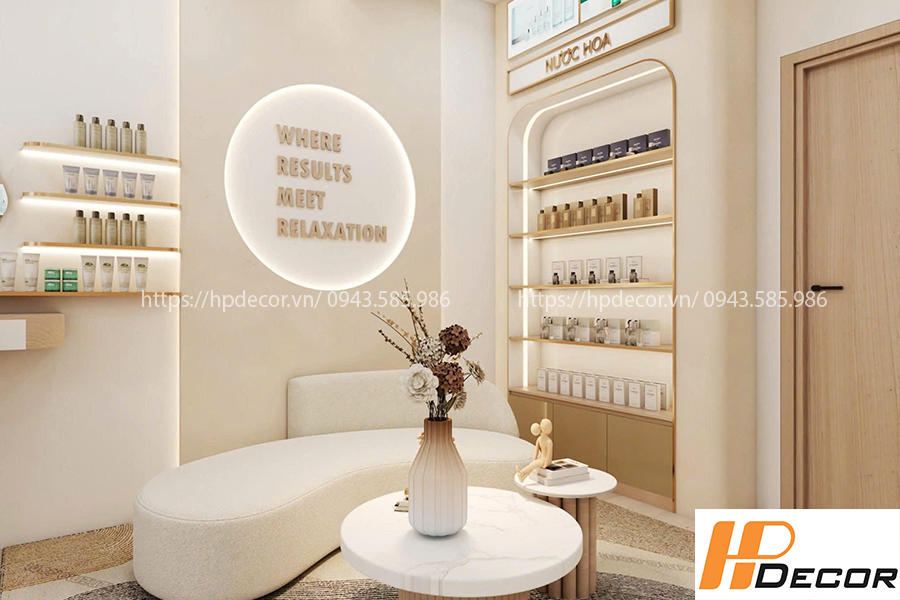 Thiết kế thi công cửa hàng bán nước hoa mỹ phẩm đẹp Thiet Ke Cua Hang Nuoc Hoa 1